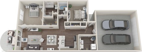 2-bed floor plan II